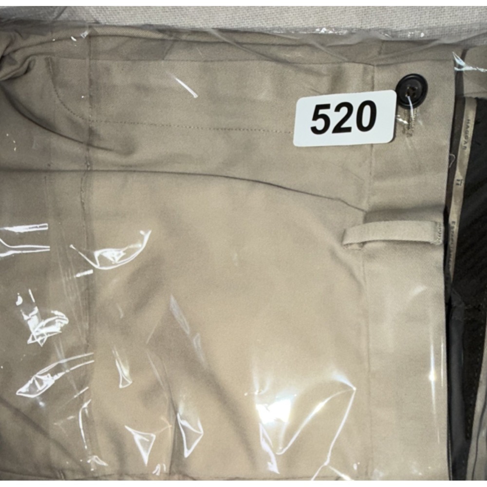 Haggar Heritage Collection No Iron Khaki Pants Straight Fit Beige 36 Cotton - Picture 11 of 11